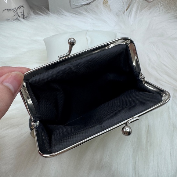 Star Print Blue Jean Coin Purse in light blue Style 2 - Picture 3 of 4